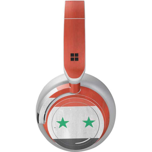 Syria Flag Distressed Surface Headphones Skin